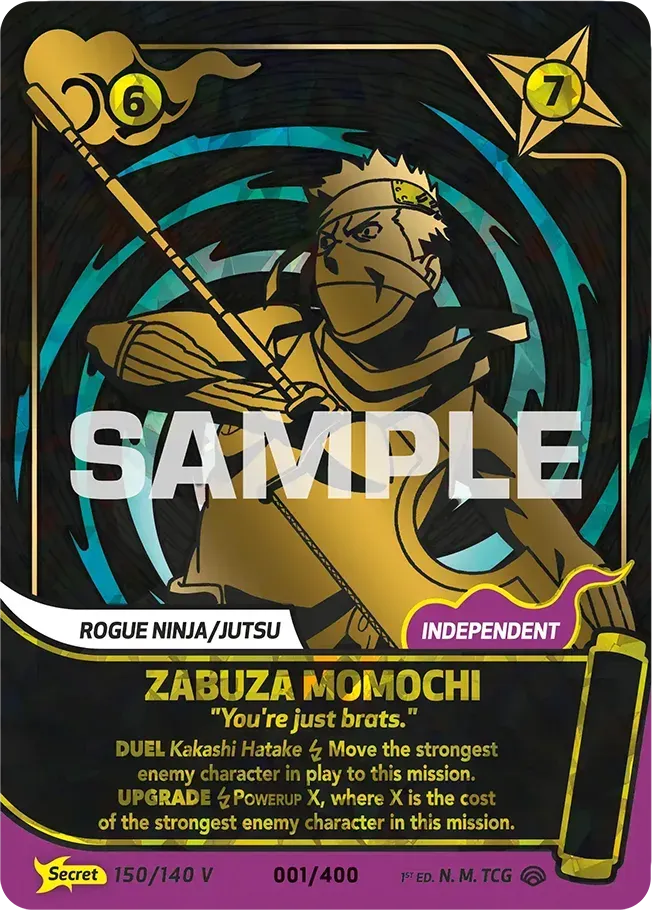 Zabuza Momochi - "You're just brats." — Shinobi Shiren — Naruto Mythos TCG