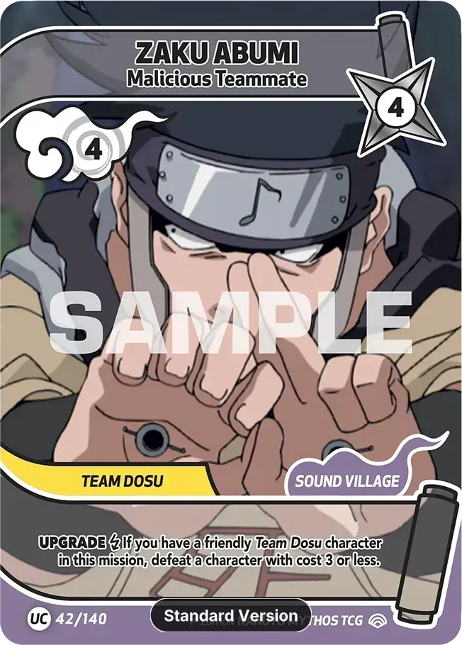 Zaku Abumi - Malicious Teammate from Shinobi Shiren - Naruto Mythos TCG