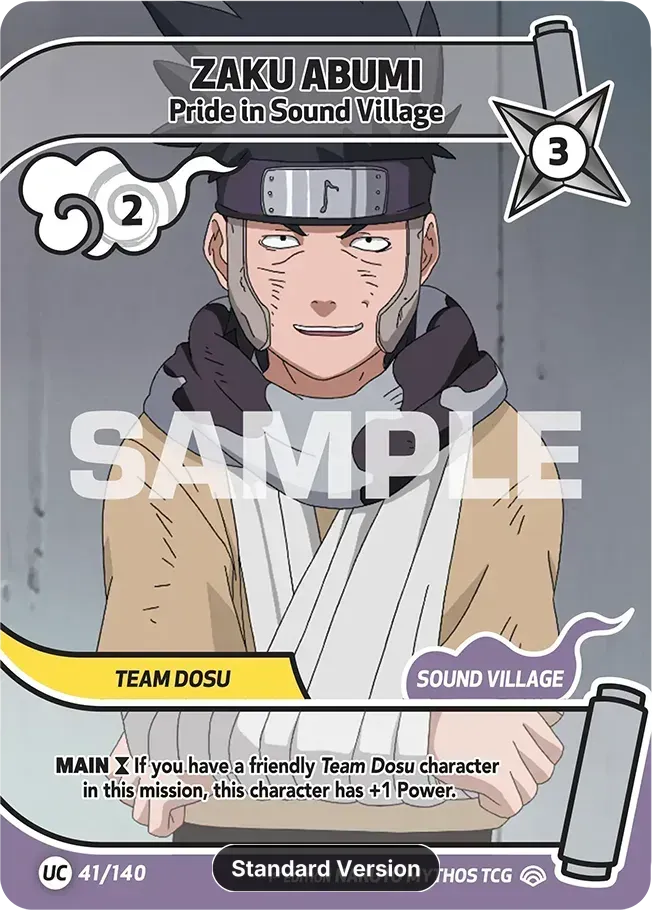Zaku Abumi - Pride in Sound Village — Shinobi Shiren — Naruto Mythos TCG