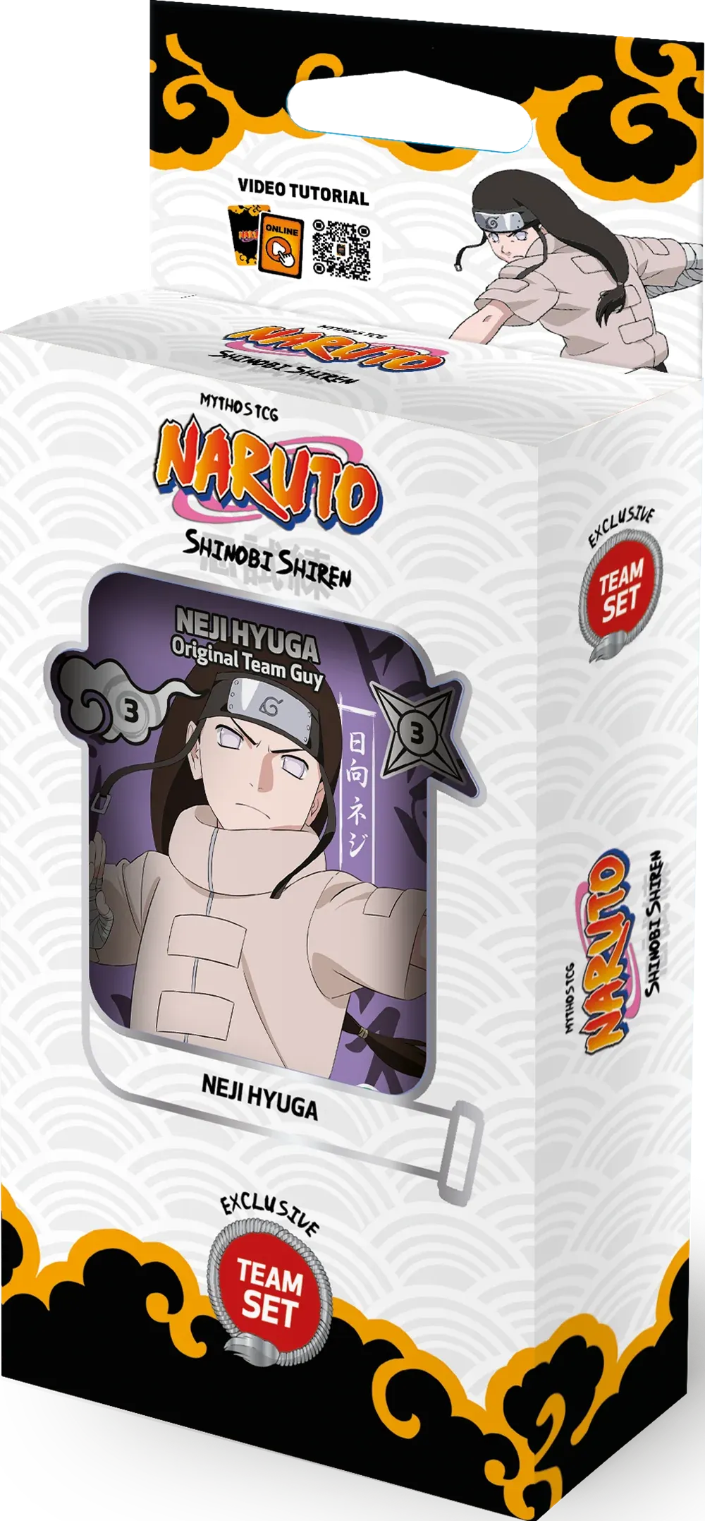 Team Set Neji Hyuga (First edition) — Shinobi Shiren — Naruto Mythos TCG