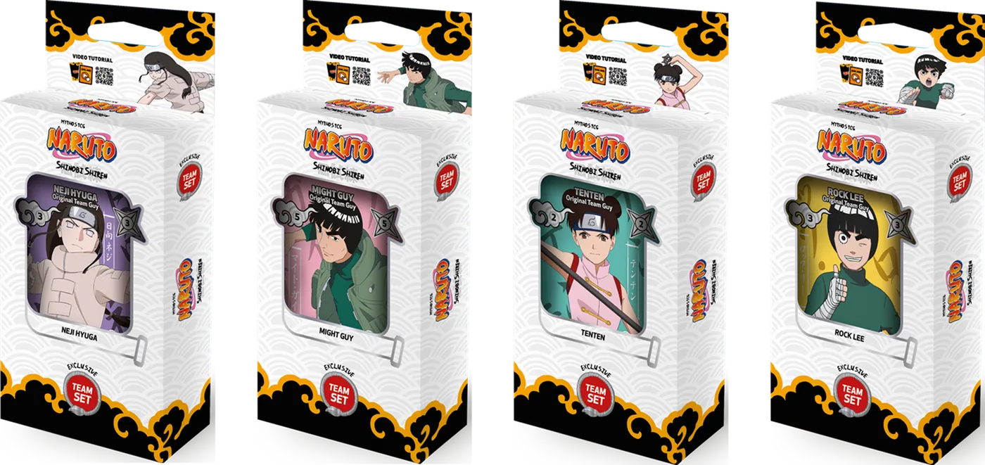 Team Set Shinobi Shiren Display (First edition) — Shinobi Shiren — Naruto Mythos TCG
