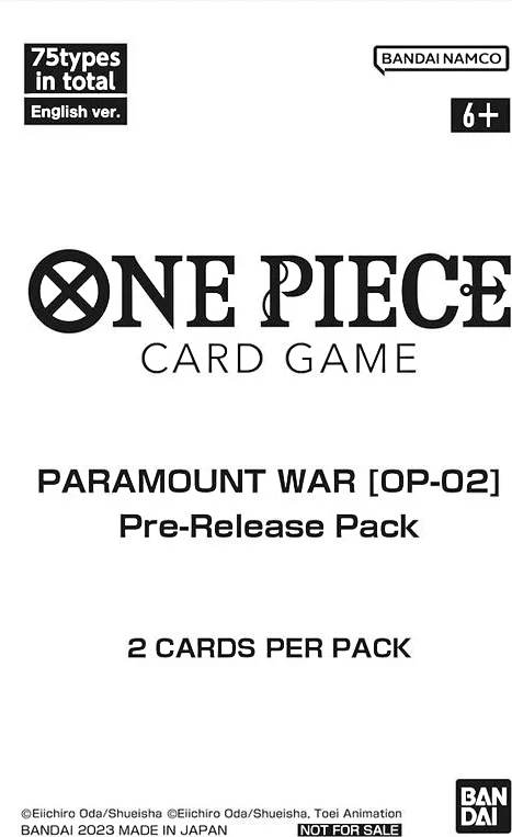 Paramount War - Pre-Release Pack — Paramount War — One Piece Card Game