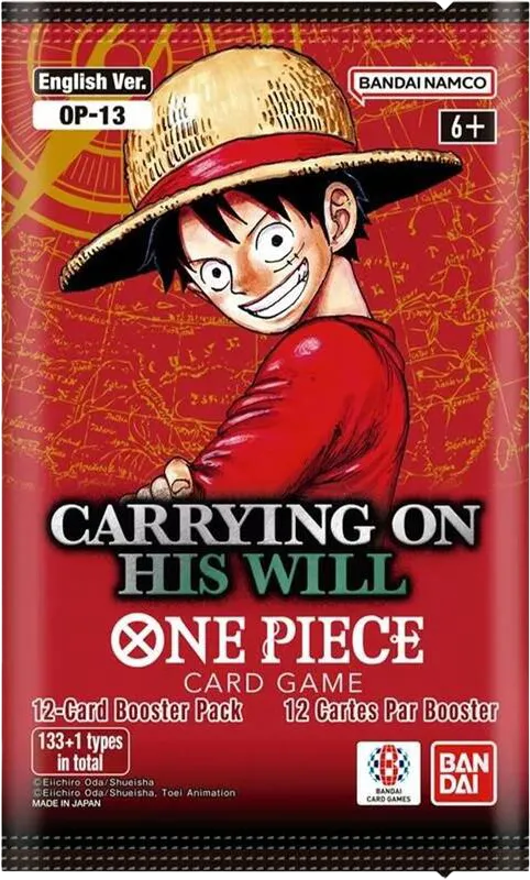 Carrying On His Will Booster Pack — Carrying On His Will — One Piece Card Game