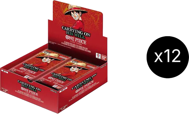 Carrying On His Will Booster Box Case — Carrying On His Will — One Piece Card Game