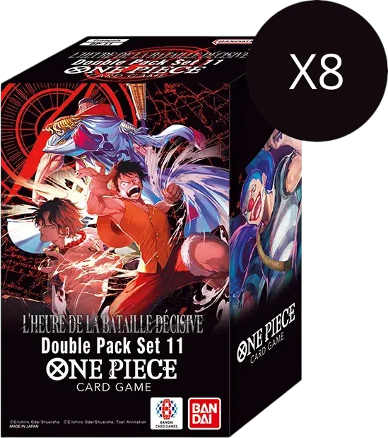 One Piece : The Time of Battle Double Pack Set Display — The Time of Battle — One Piece Card Game