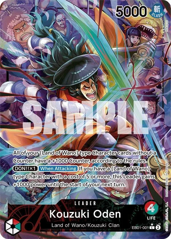 Kouzuki Oden (Alternate Art) — Extra Booster: Memorial Collection — One Piece Card Game