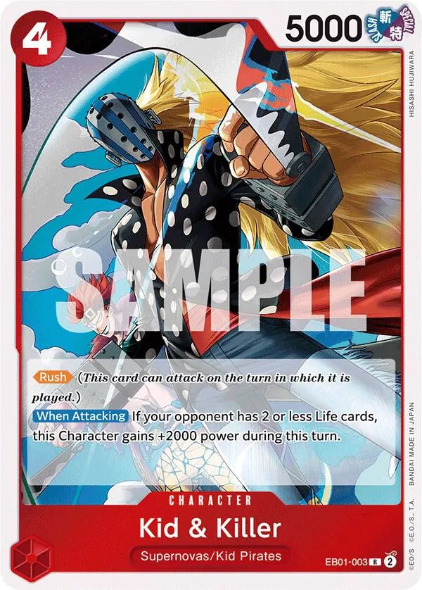 Kid & Killer — Extra Booster: Memorial Collection — One Piece Card Game