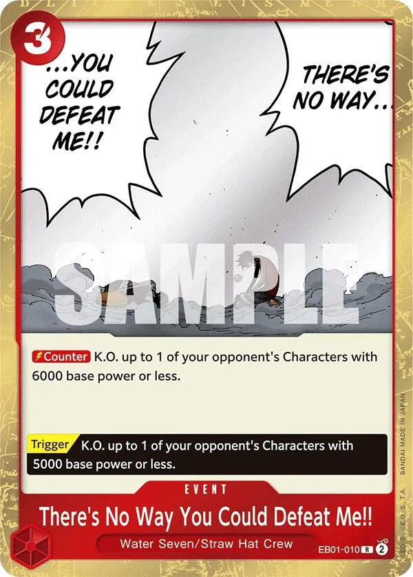 There's No Way You Could Defeat Me!! — Extra Booster: Memorial Collection — One Piece Card Game