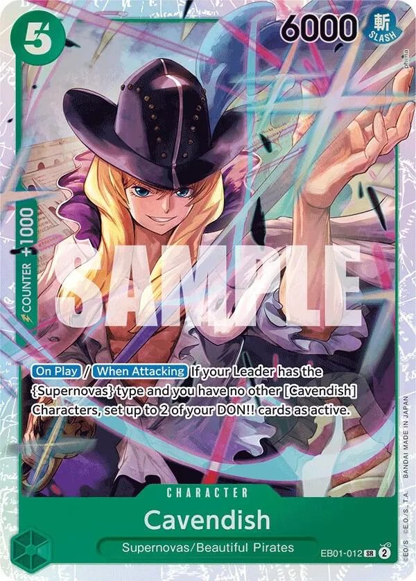 Cavendish (EB01-012) — Extra Booster: Memorial Collection — One Piece Card Game