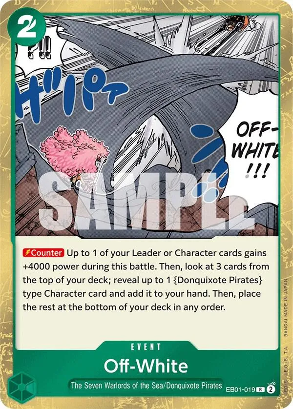 Off-White — Extra Booster: Memorial Collection — One Piece Card Game