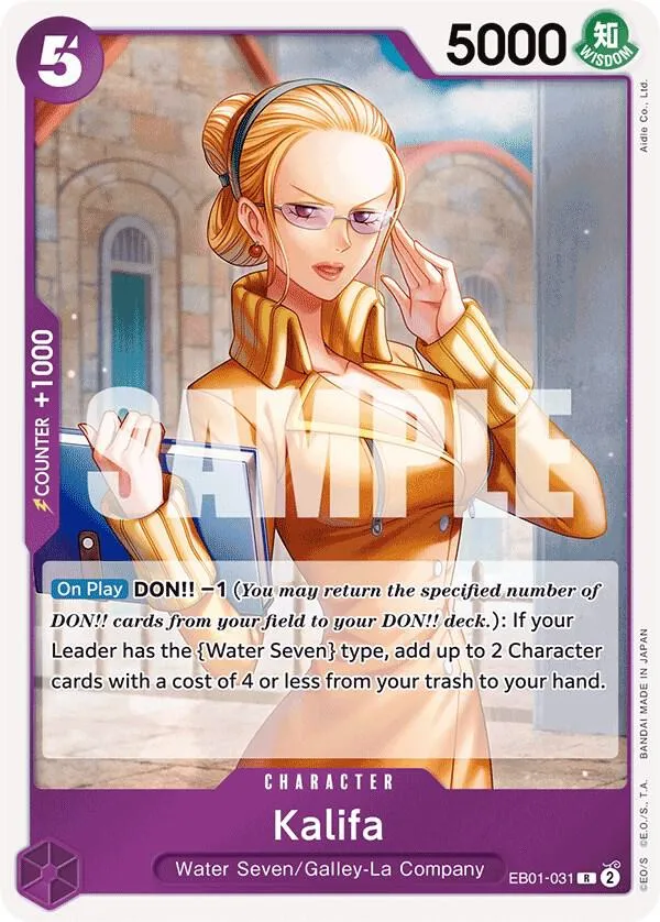 Kalifa — Extra Booster: Memorial Collection — One Piece Card Game