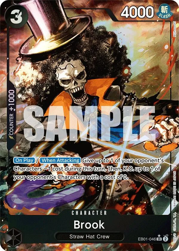 Brook (046) (Alternate Art) — Extra Booster: Memorial Collection — One Piece Card Game