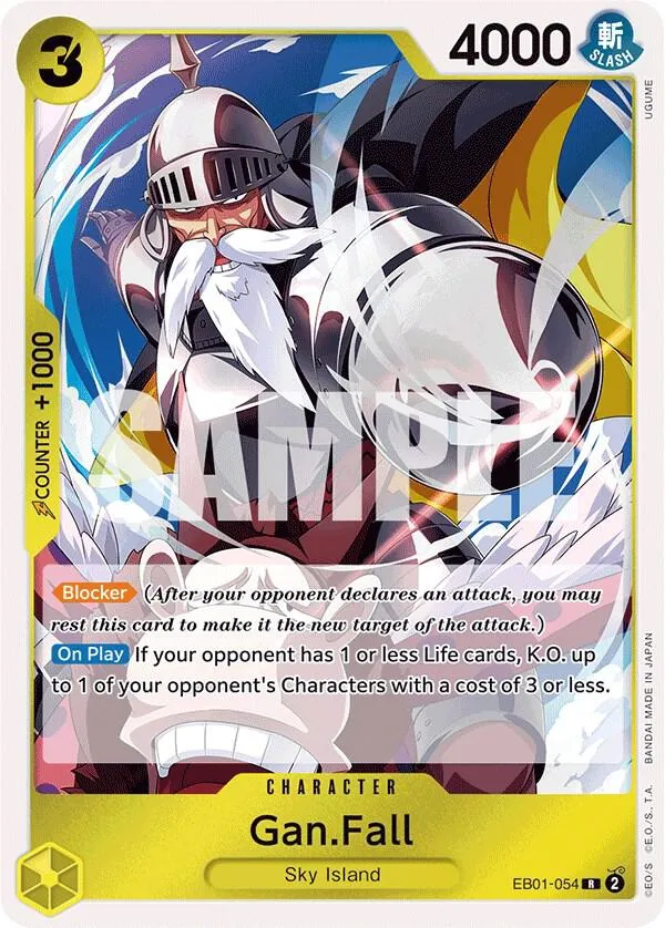 Gan.Fall from Extra Booster: Memorial Collection - One Piece Card Game
