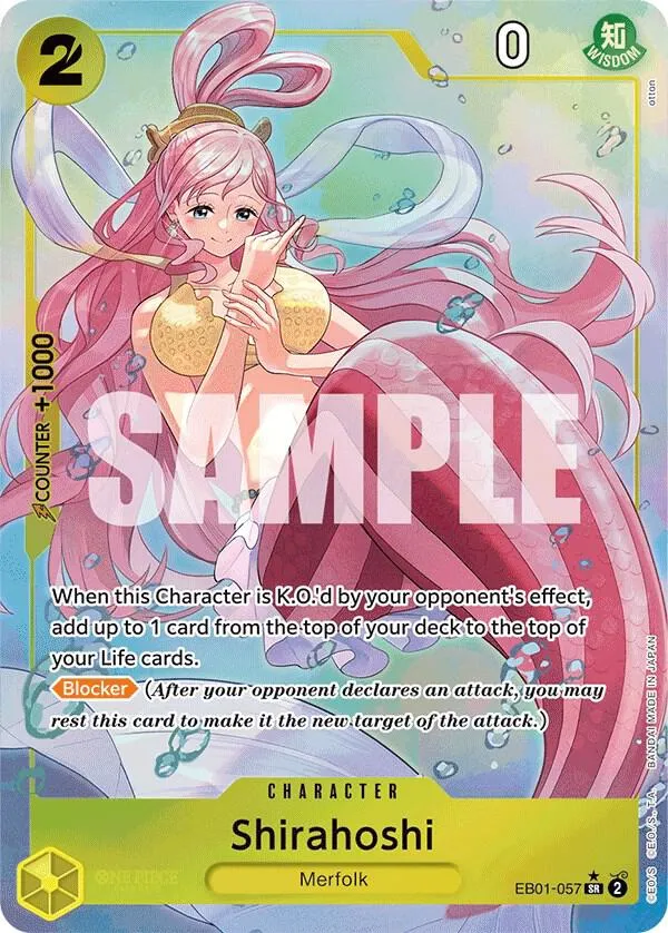 Shirahoshi (Alternate Art) — Extra Booster: Memorial Collection — One Piece Card Game