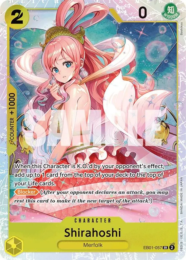 Shirahoshi (EB01-057) from Extra Booster: Memorial Collection - One Piece Card Game