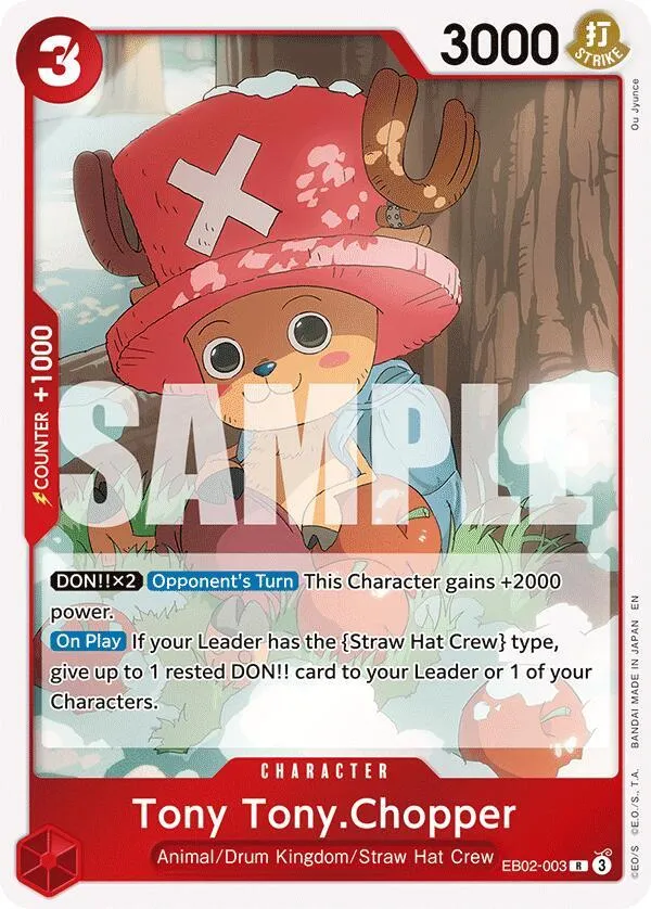 Tony Tony.Chopper (EB02-003) — Extra Booster: Anime 25th Collection — One Piece Card Game