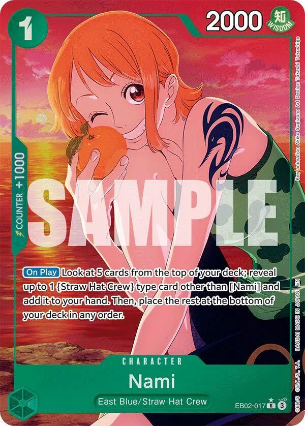 Nami (EB02-017) — Extra Booster: Anime 25th Collection — One Piece Card Game