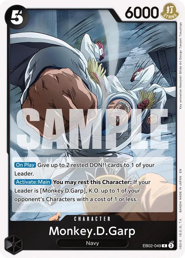 Monkey.D.Garp — Extra Booster: Anime 25th Collection — One Piece Card Game
