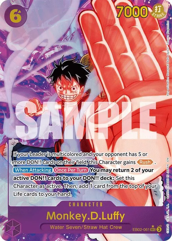 Monkey.D.Luffy (EB02-061) — Extra Booster: Anime 25th Collection — One Piece Card Game