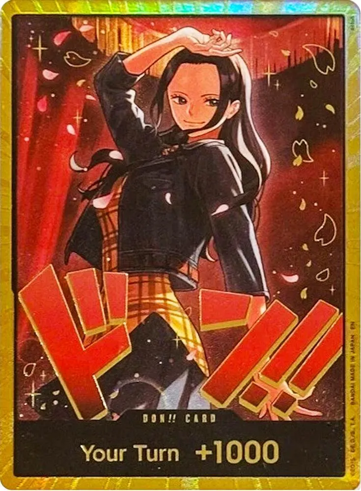 DON!! Card (Nico Robin) (Gold) — Extra Booster: One Piece Heroines Edition — One Piece Card Game