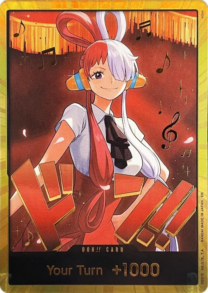 DON!! Card (Uta) (Gold) — Extra Booster: One Piece Heroines Edition — One Piece Card Game
