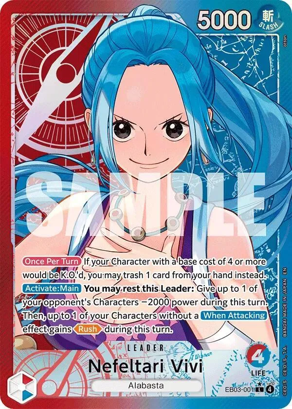 Nefeltari Vivi (001) (Alternate Art) from Extra Booster: One Piece Heroines Edition - One Piece Card Game