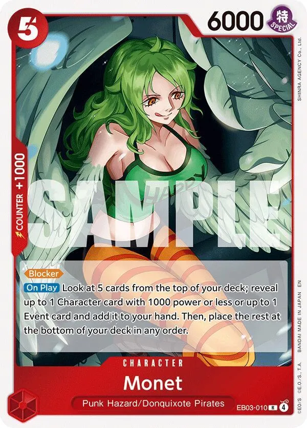 Monet — Extra Booster: One Piece Heroines Edition — One Piece Card Game