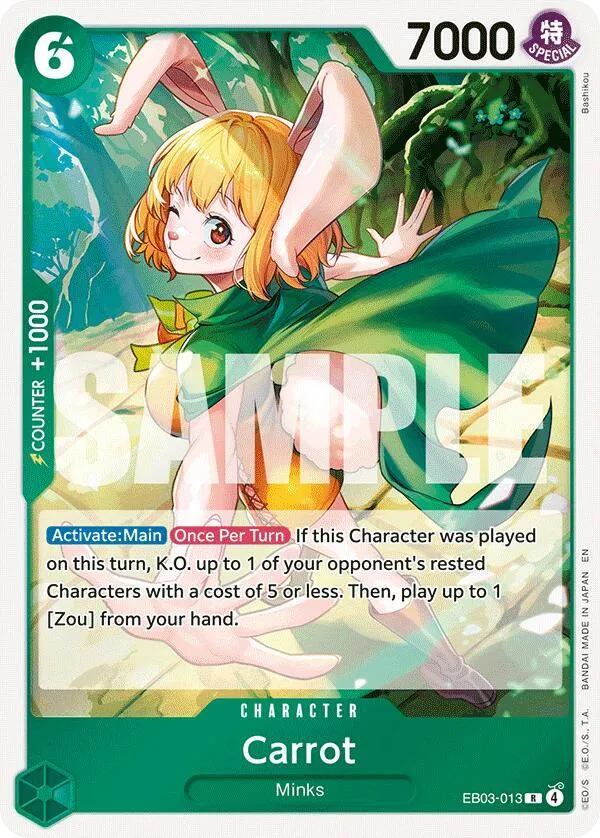 Carrot — Extra Booster: One Piece Heroines Edition — One Piece Card Game