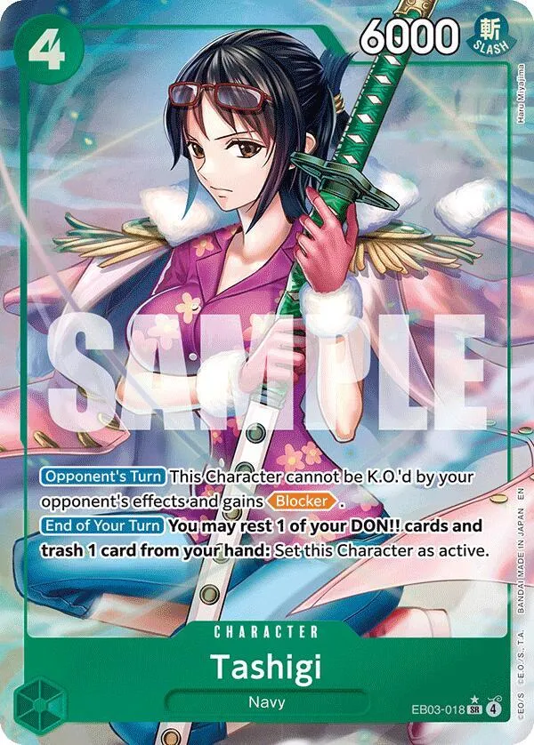 Tashigi (EB03-018) — Extra Booster: One Piece Heroines Edition — One Piece Card Game