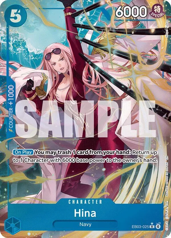 Hina (Alternate Art) — Extra Booster: One Piece Heroines Edition — One Piece Card Game
