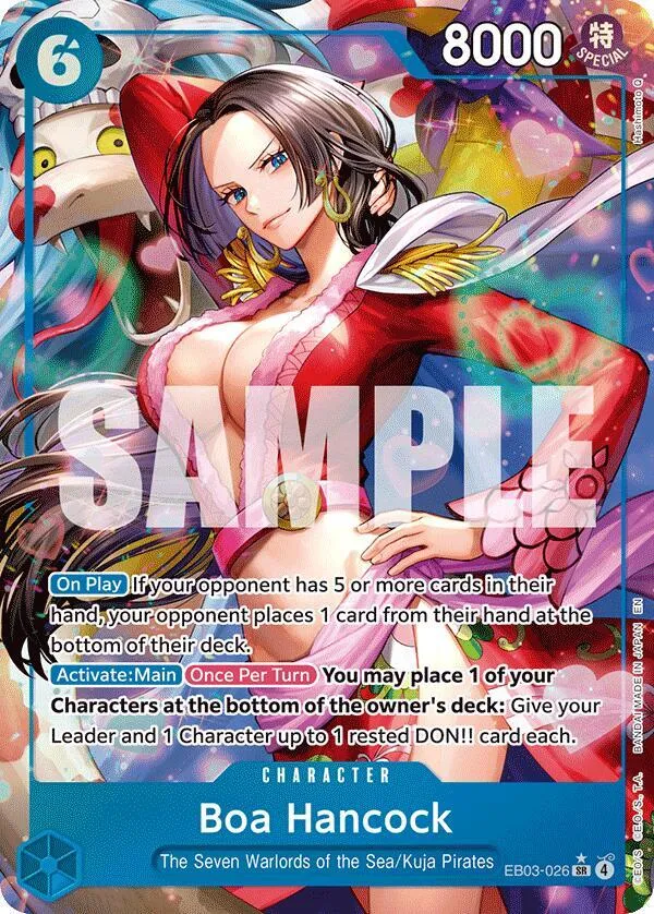 Boa Hancock (Alternate Art) — Extra Booster: One Piece Heroines Edition — One Piece Card Game