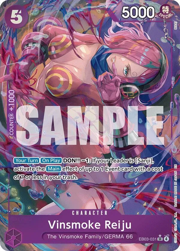 Vinsmoke Reiju (EB03-031) — Extra Booster: One Piece Heroines Edition — One Piece Card Game