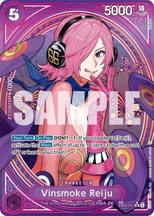 Vinsmoke Reiju (EB03-031) — Extra Booster: One Piece Heroines Edition — One Piece Card Game