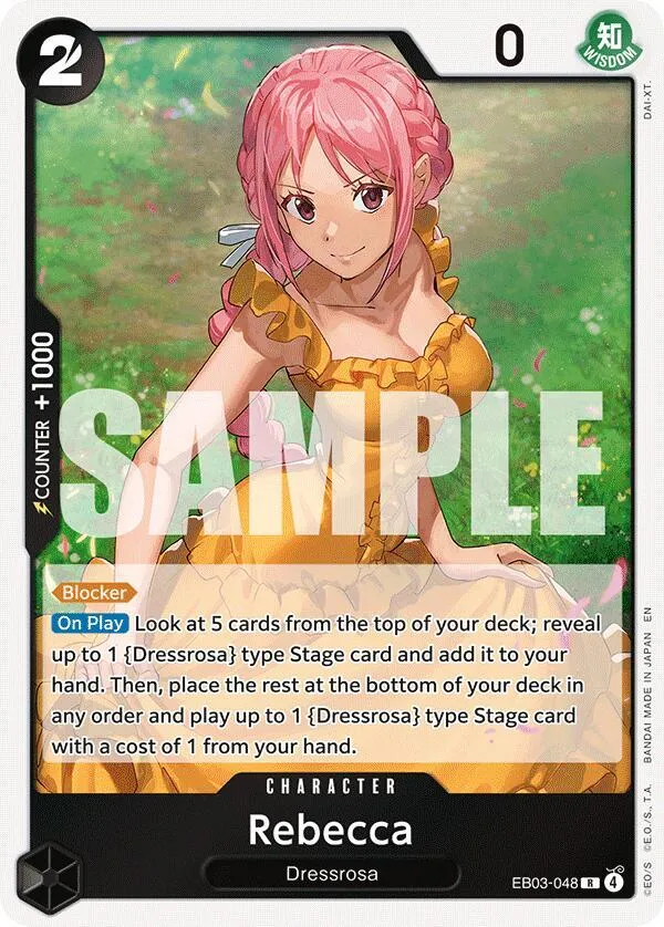 Rebecca — Extra Booster: One Piece Heroines Edition — One Piece Card Game