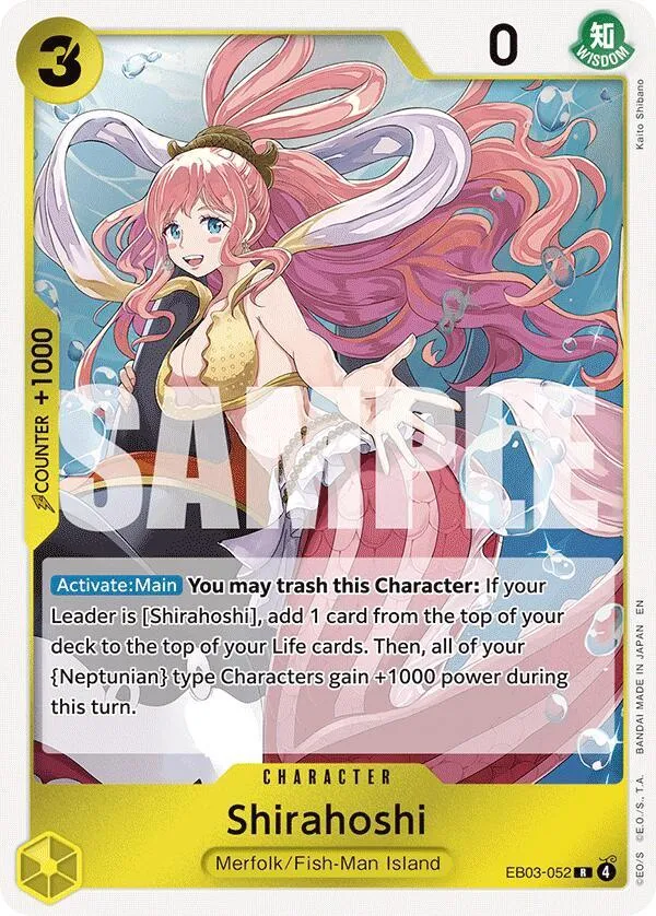 Shirahoshi — Extra Booster: One Piece Heroines Edition — One Piece Card Game