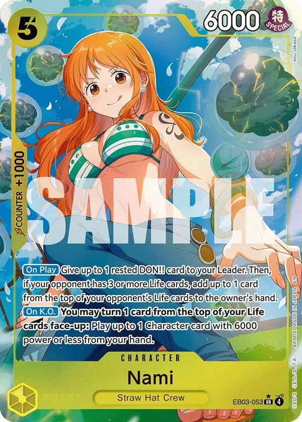 Nami (EB03-053) from Extra Booster: One Piece Heroines Edition - One Piece Card Game