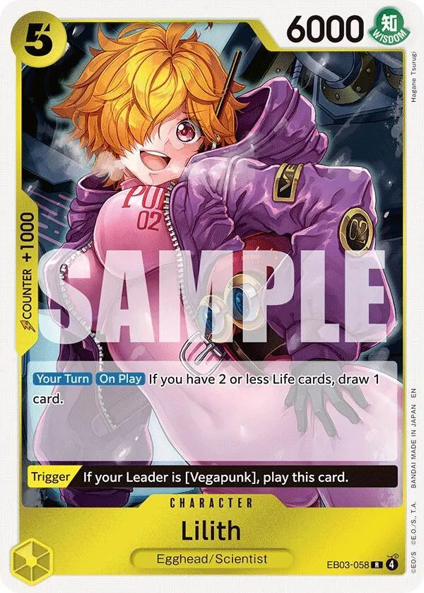 Lilith — Extra Booster: One Piece Heroines Edition — One Piece Card Game