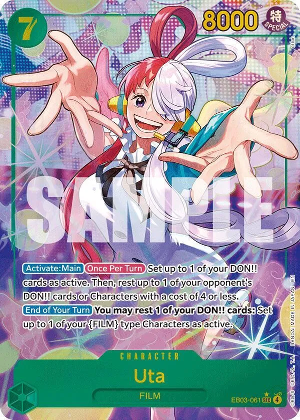 Uta (061) (Alternate Art) — Extra Booster: One Piece Heroines Edition — One Piece Card Game