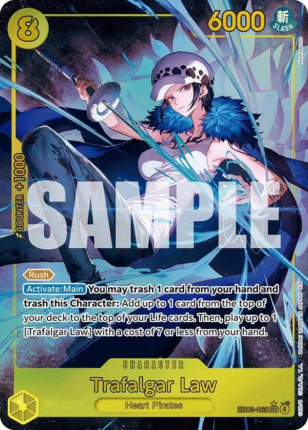 Trafalgar Law (EB03-062) — Extra Booster: One Piece Heroines Edition — One Piece Card Game