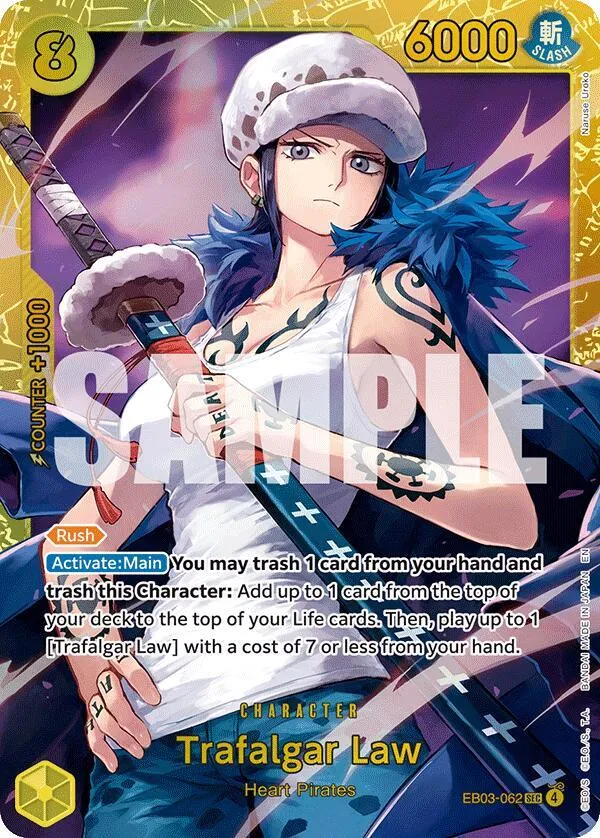 Trafalgar Law — Extra Booster: One Piece Heroines Edition — One Piece Card Game