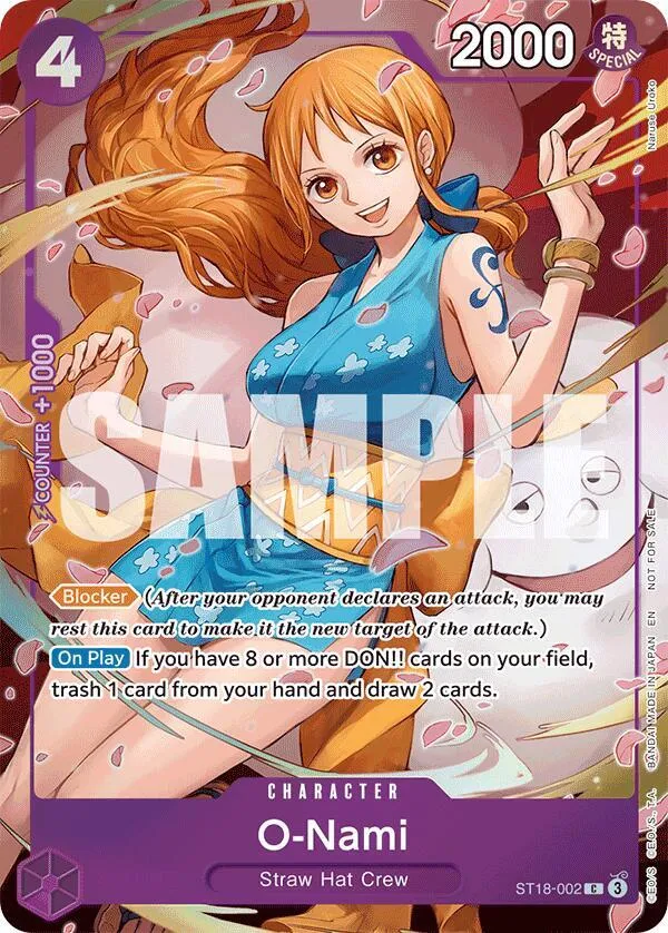 O-Nami - ST18-002 (Dash Pack) — Extra Booster: One Piece Heroines Edition — One Piece Card Game