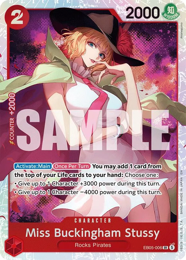 Miss Buckingham Stussy — Extra Booster: One Piece Heroines Edition Vol. 2 — One Piece Card Game