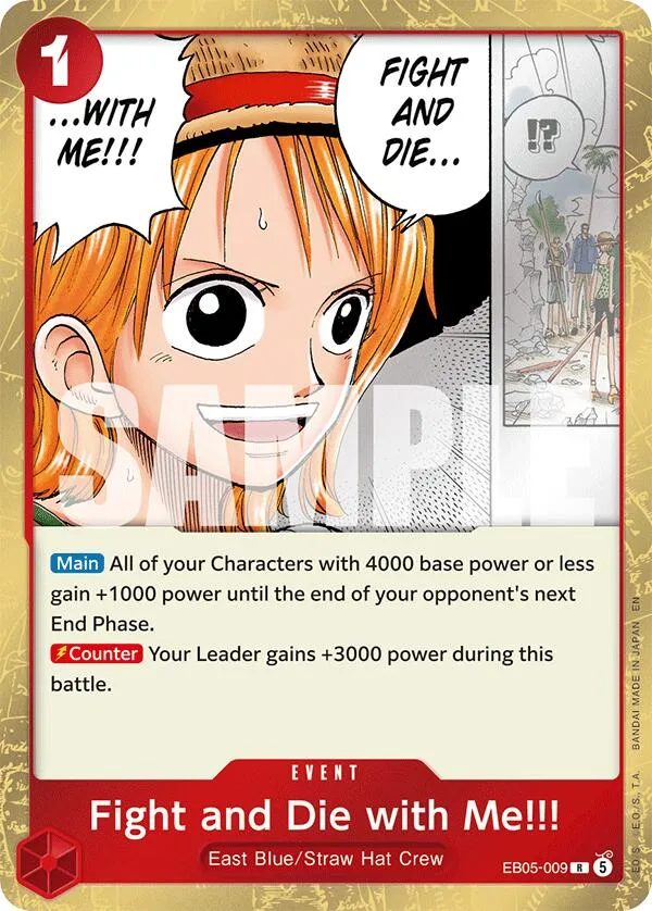 Fight and Die with Me!!! — Extra Booster: One Piece Heroines Edition Vol. 2 — One Piece Card Game