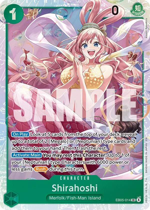 Shirahoshi — Extra Booster: One Piece Heroines Edition Vol. 2 — One Piece Card Game