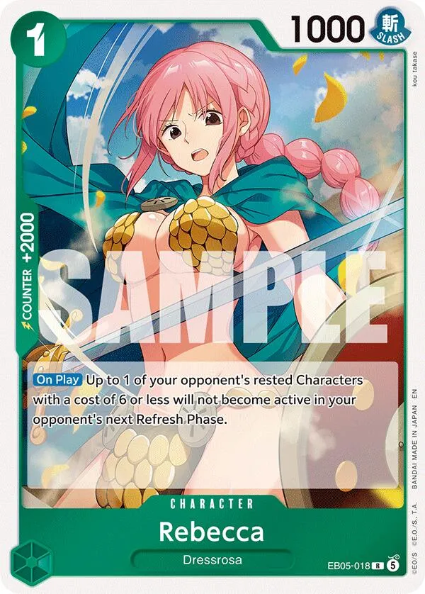 Rebecca — Extra Booster: One Piece Heroines Edition Vol. 2 — One Piece Card Game