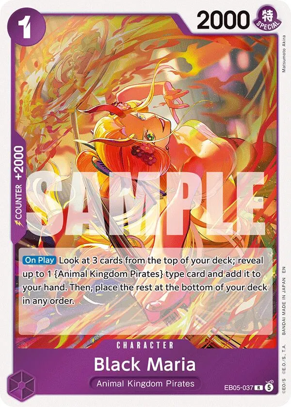 Black Maria (Alternate Art) — Extra Booster: One Piece Heroines Edition Vol. 2 — One Piece Card Game