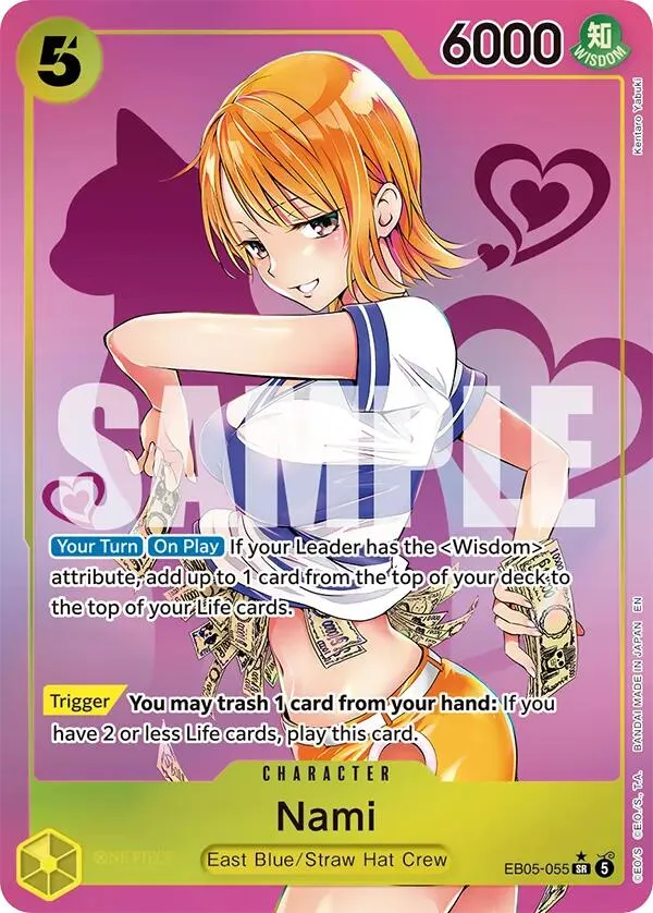 Nami (055) (Kentaro Yabuki) — Extra Booster: One Piece Heroines Edition Vol. 2 — One Piece Card Game