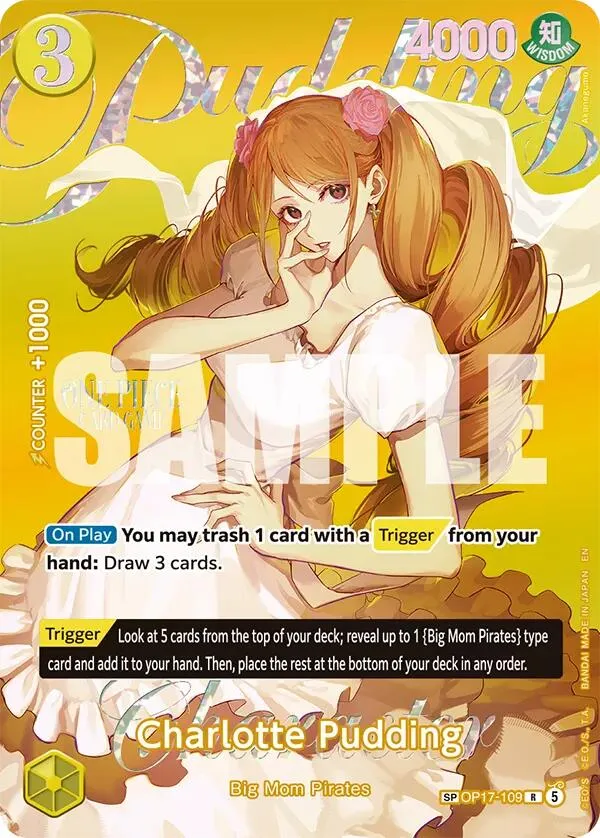 Charlotte Pudding (OP17-109) (SP) from Extra Booster: One Piece Heroines Edition Vol. 2 - One Piece Card Game