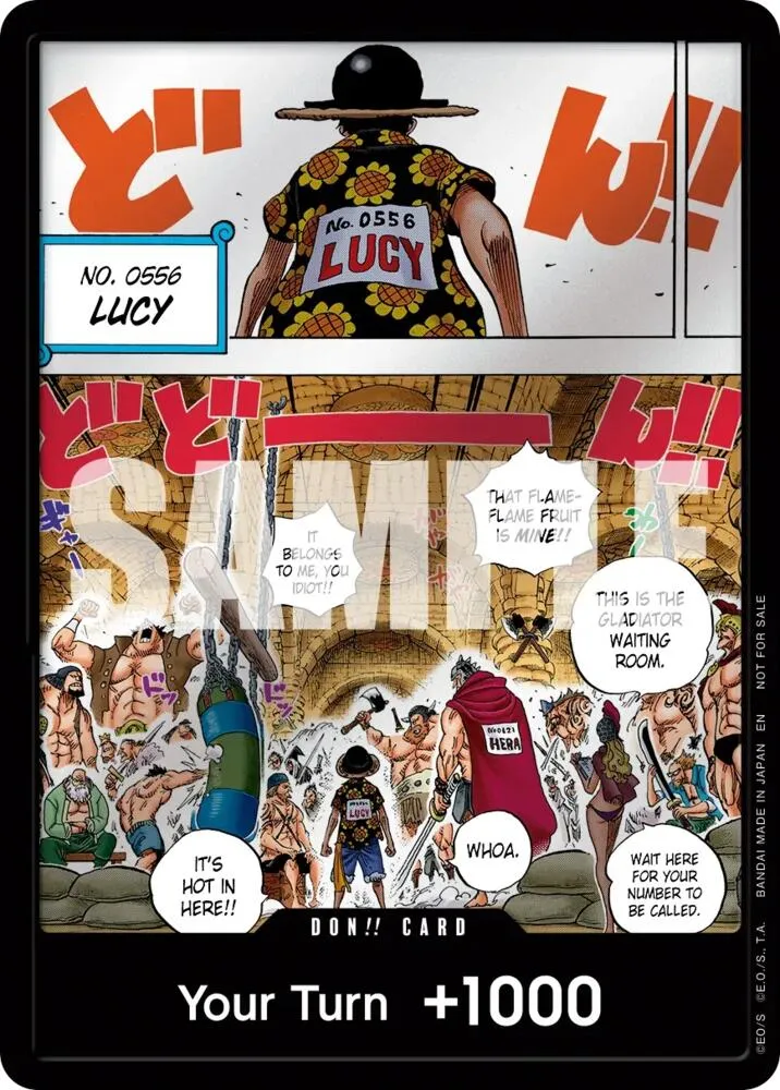 DON!! Card (Flame-Flame Fruit Coliseum) — One Piece Promotion Cards — One Piece Card Game