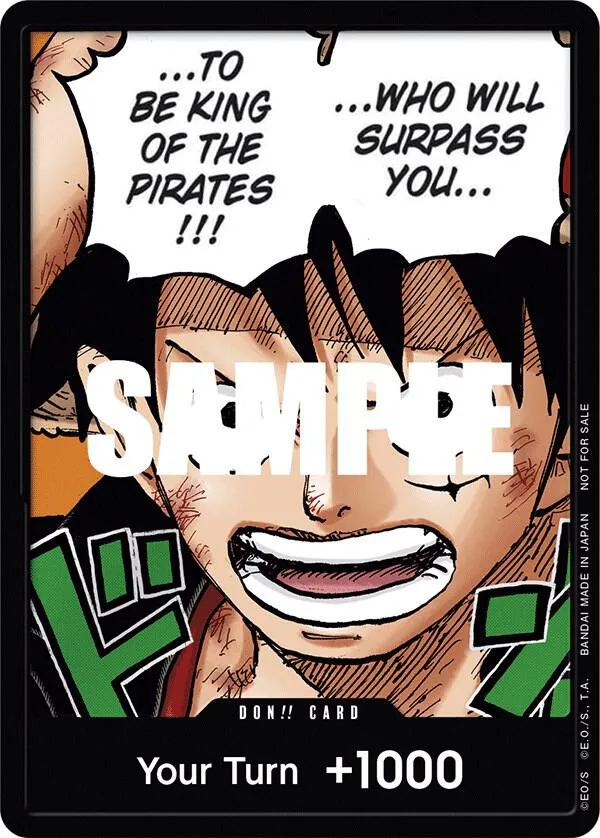 DON!! Card (Monkey.D.Luffy) (1st Anniversary DON!! Card Pack) — One Piece Promotion Cards — One Piece Card Game